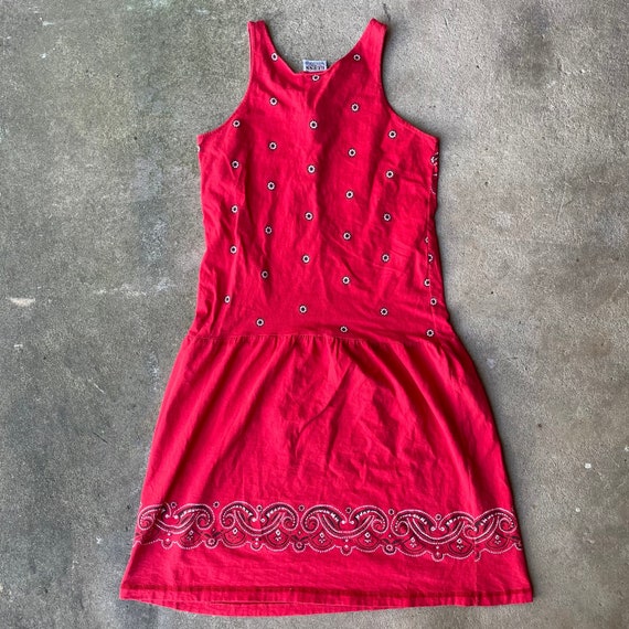 90’s Guess Bandanna Print Sun Dress - image 2