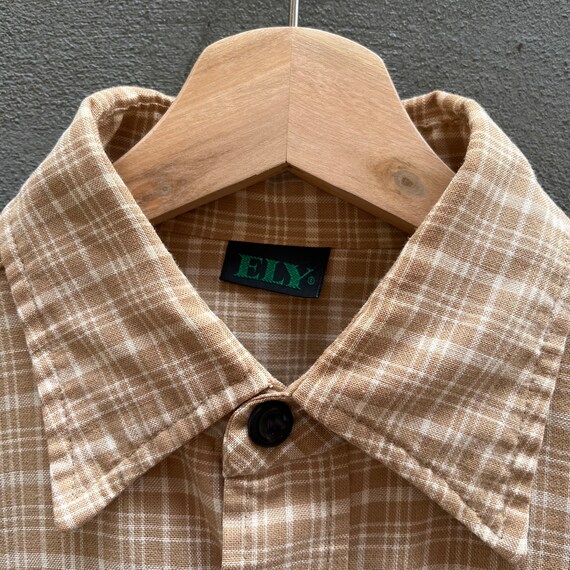 70’s Ely Plaid Button Down - image 3