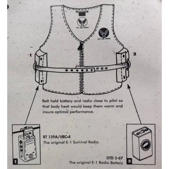 50s USAF E-1 Radio Carrier Vest - image 6