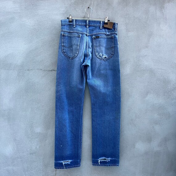 80’s Vintage Lee Riders Ripped Jeans - image 4