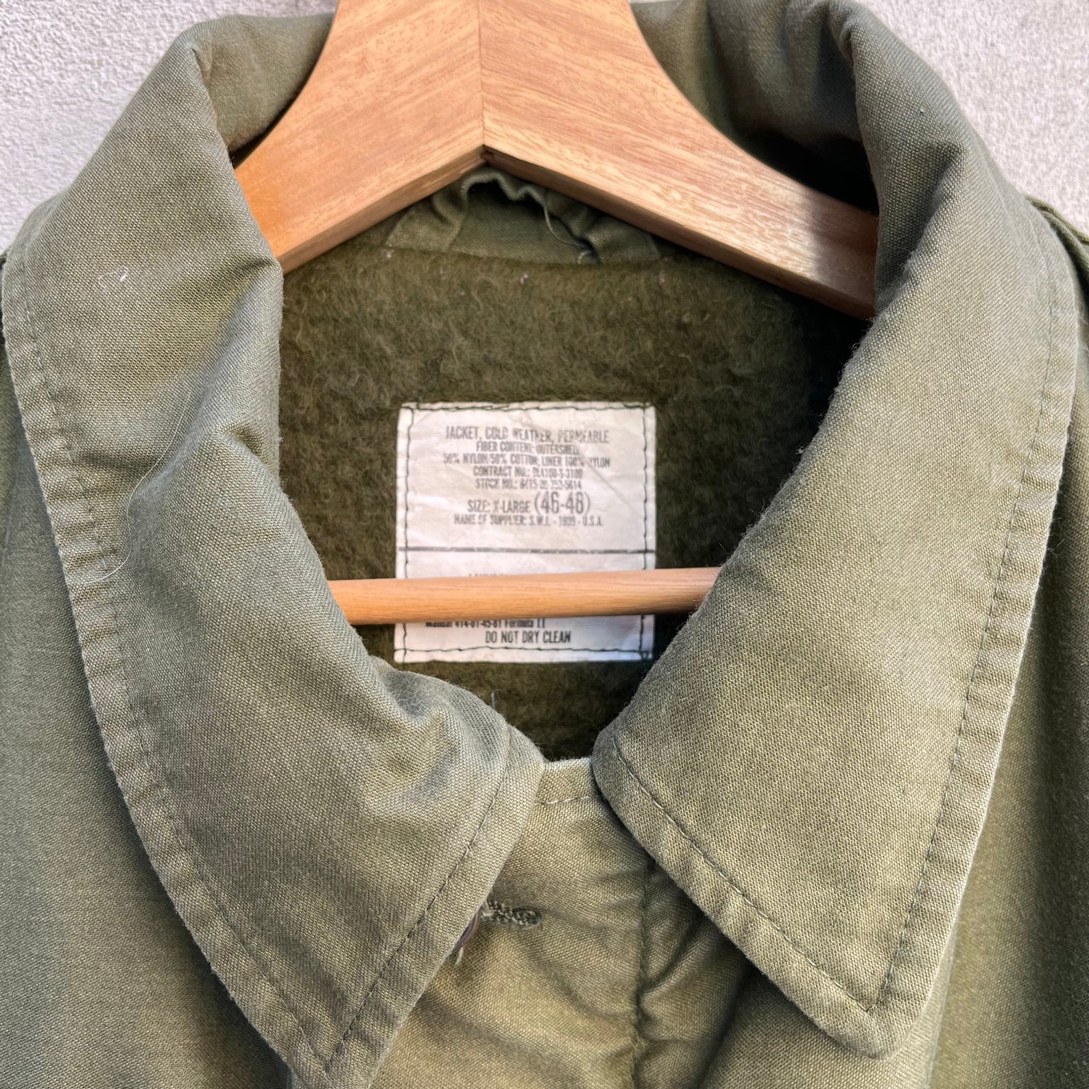80'S US military A-2 military deck jacket made in USA MEDIUM (38-40) equivalent to men's M Vintage /evb010179