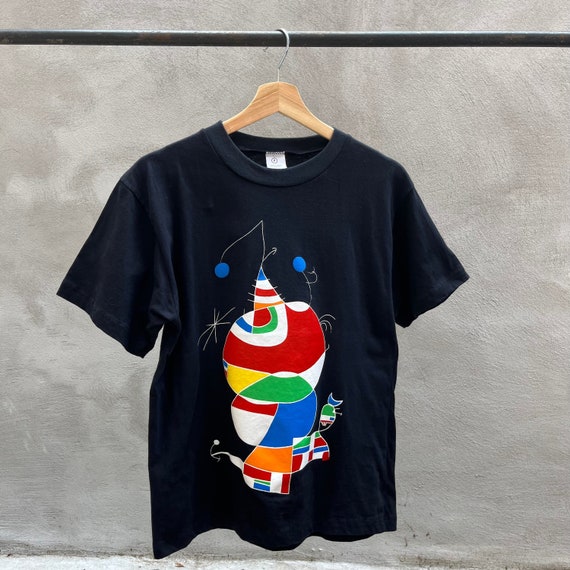 90s ジョアンミロ アート Tシャツ 90s ジョアンミロ アートTシャツ アート ビンテージ シングル