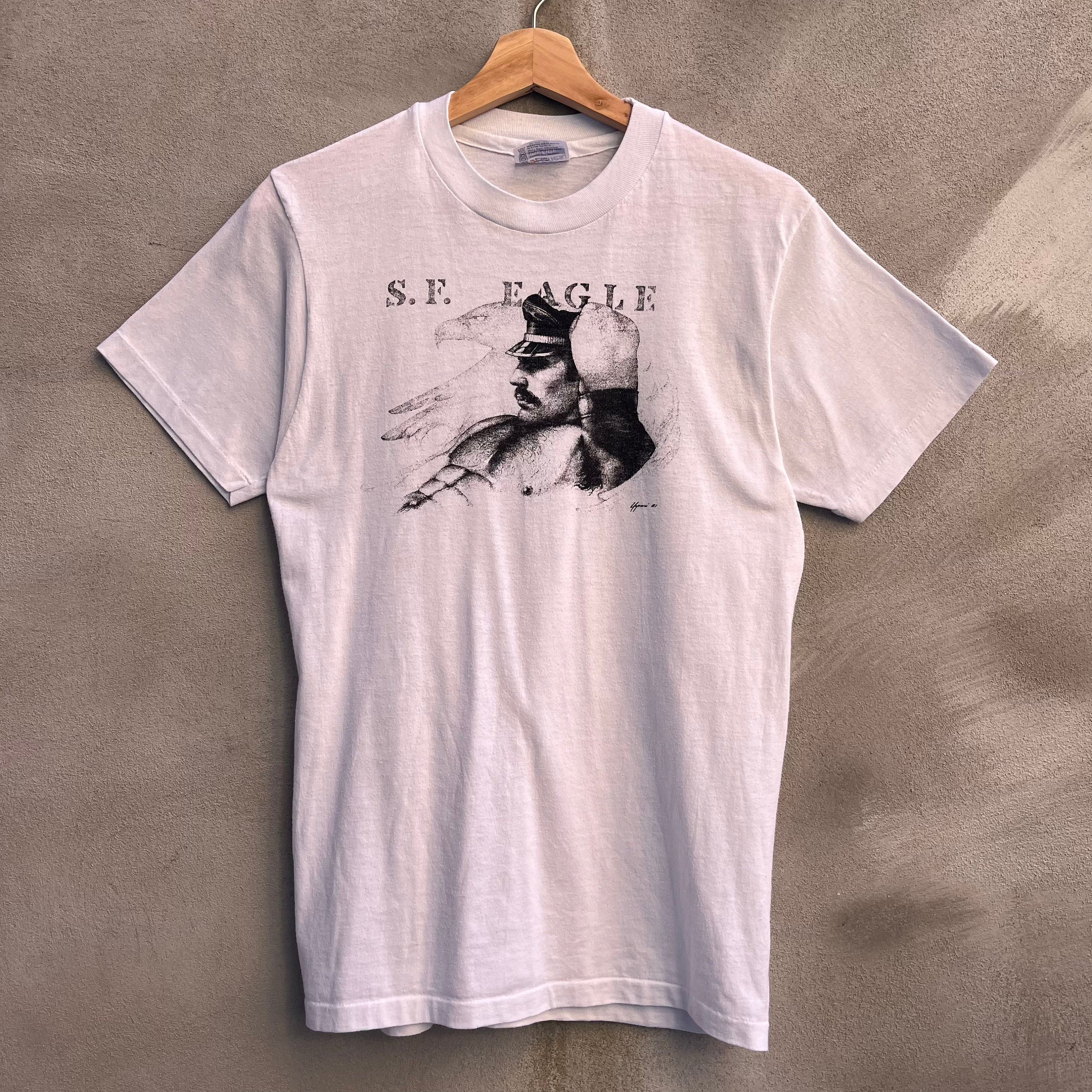 80s Vintage S.F. Eagle Queer Bar T-shirt - Etsy