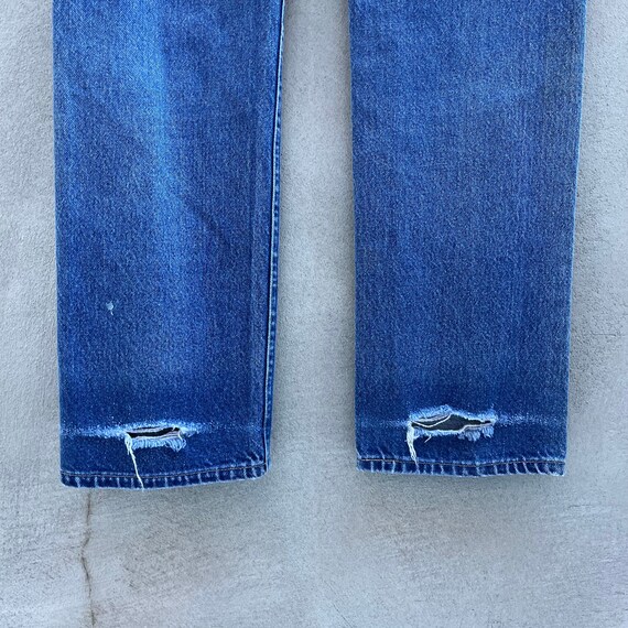 80’s Vintage Lee Riders Ripped Jeans - image 5