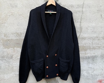 Pull cardigan croisé Abercrombie & Fitch vintage des années 1980