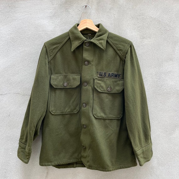 50’s Military Wool Button Down - image 1