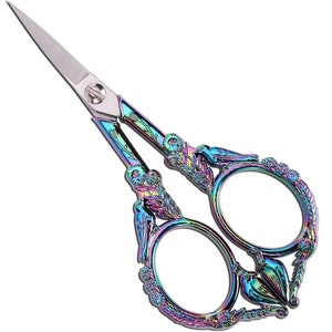 Rainbow Embroidery Scissors | Bird Embroidery Scissors | Cross Stitch Scissors