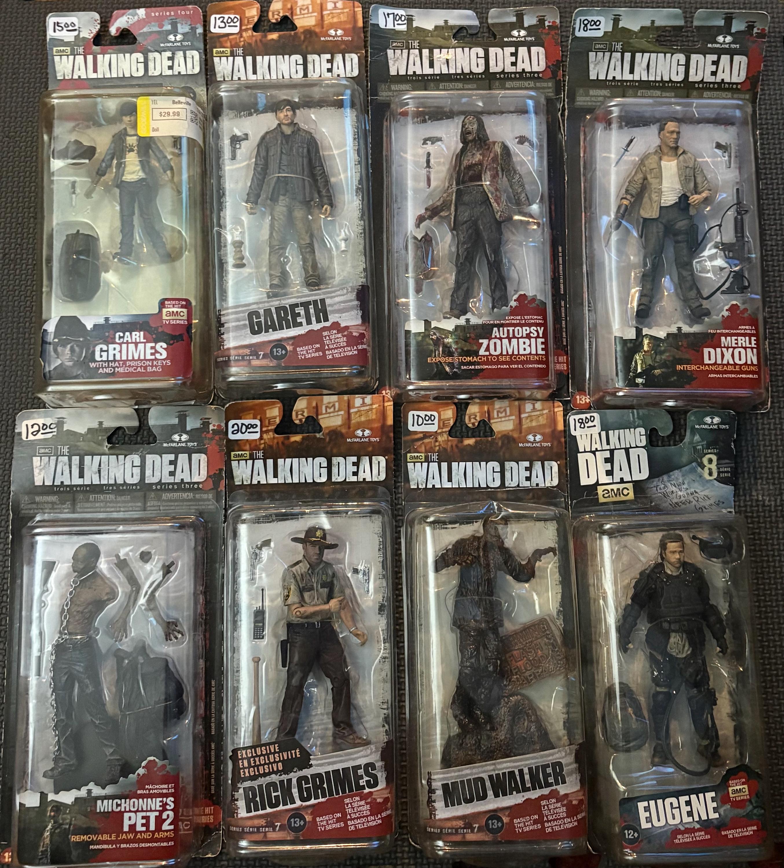 THE WALKING DEAD アクションフィギュアセット Walking Dead 28 Piece Action Figure Bundle Sealed Also Comes With