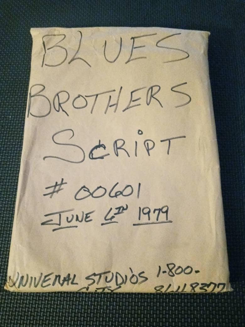 Original Production Full Length (1979) Blues Brother Movie Script. No ...