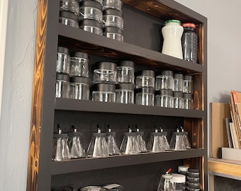 Reclaim Wall Rack For Paint Jars or Herbs & Spices