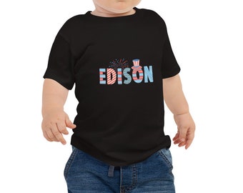Fourth of July Customized Name Toddler T-Shirt