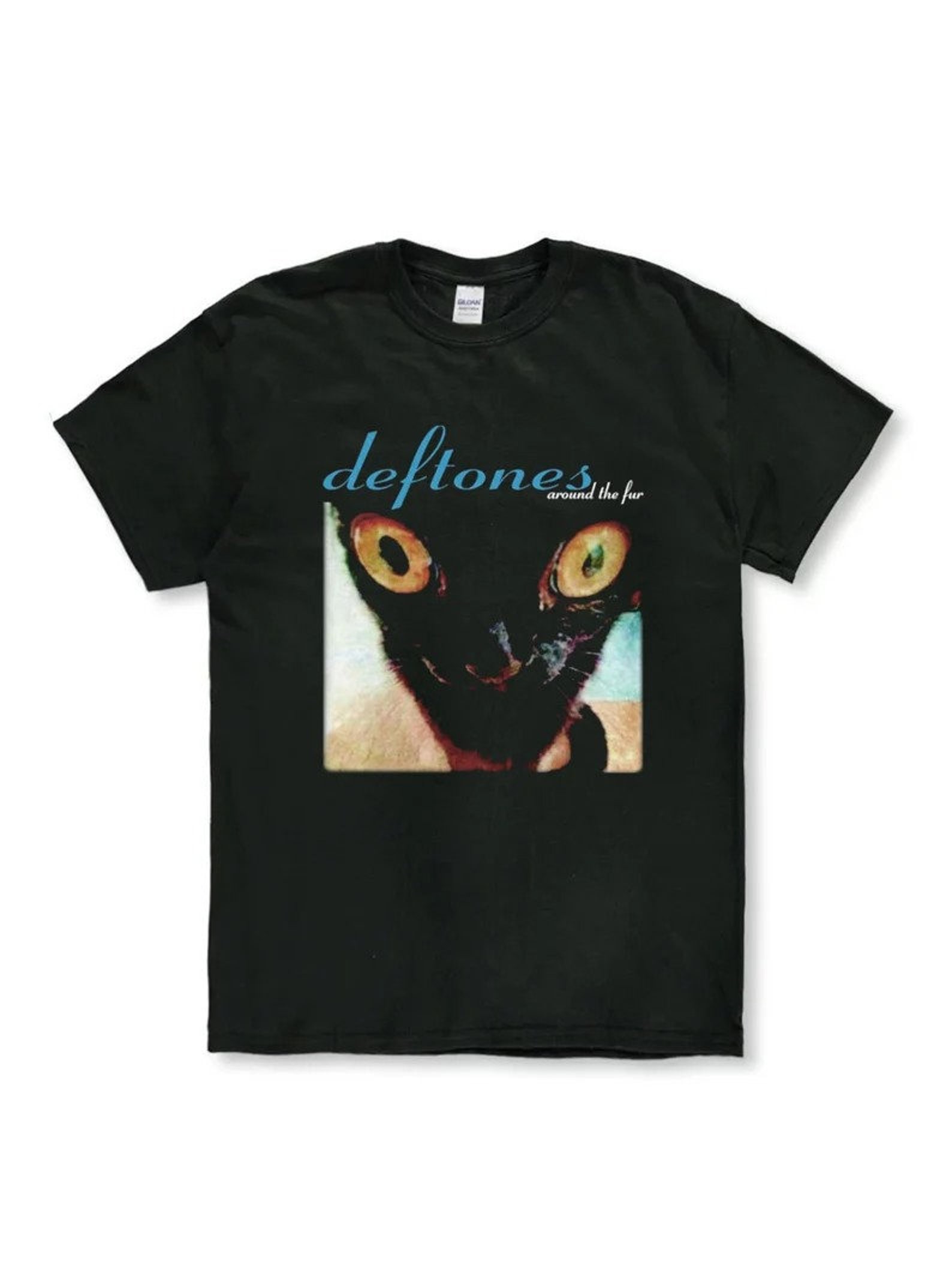 Vintage Style Deftones Around the Fur Cat Tshirt Etsy