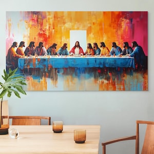 The Last Supper Wall Art, DIGITAL PRINT, Jesus Art, Bible Art, WALL Art, Bible Sketches, Minimalist, Bible Verse Wall Art, 12 Disciples