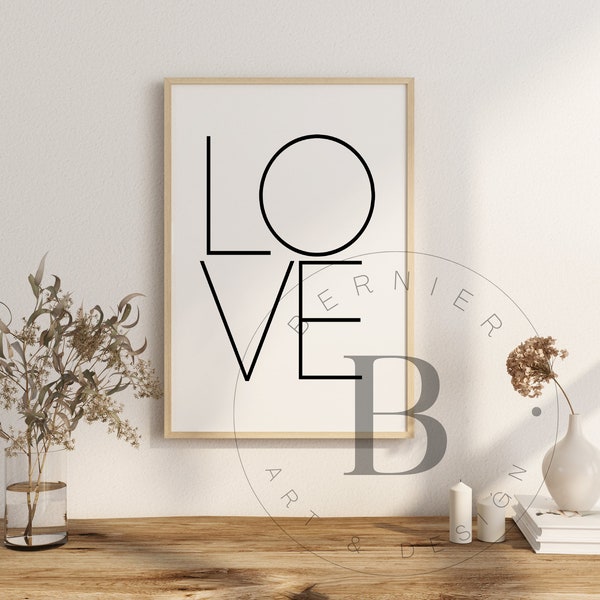 Love Quote Romantic Sayings Art Print, Cute Love Saying, Romance Letters Love Poster, Valentines Day Decor, Anniversary Gift Idea, Couple