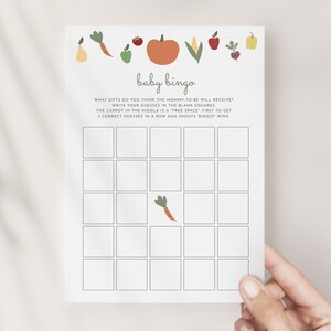 Locally Grown Baby Bingo Baby Shower Game Template | JORJANA Collection