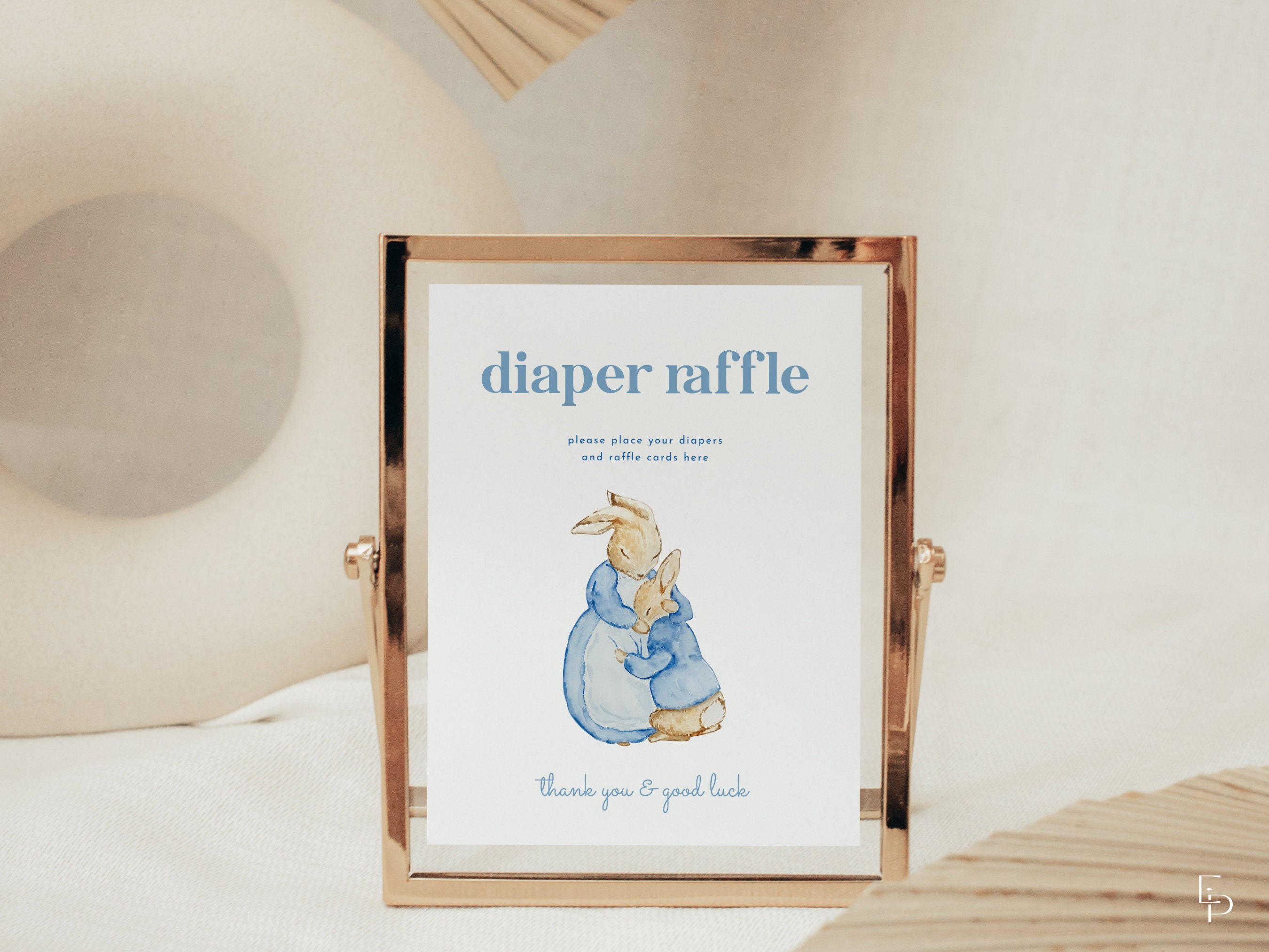 Peter Rabbit Diaper Raffle Sign Peter Rabbit Diaper Raffle Baby Shower Sign Template | BEATRIX ...