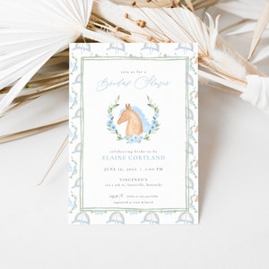 Kentucky Derby Bridal Shower Invitation Template | PHILIPPA Collection