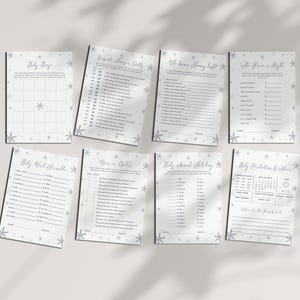 Baby It&#39;s Cold Outside Baby Shower Game Bundle Templates Instant Download for Blue Winter Boy Baby Shower Games Bundle | ANDRI Collection