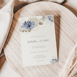 Beach Wedding Invitation Template | TARNI Collection