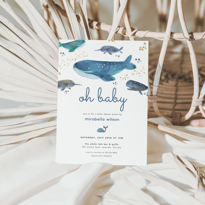 Whale Baby Shower - Etsy