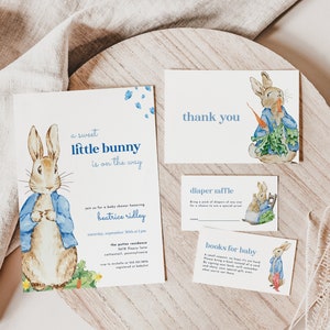 Peter Rabbit Baby Shower Party Invitation-Personalized Invitation – Jolly  Owl Designs