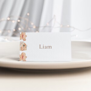 Gingerbread House Place Card Template | CRIMSON Collection