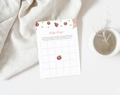 Apple of Our Eye Baby Bingo Template for Fall Apple Baby Shower Game | POMELINE Collection