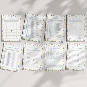 Peter Rabbit Baby Shower Game Bundle Templates Instant Download for Beatrix Potter Little Bunny Baby Shower Game Bundle | BEATRIX Collection