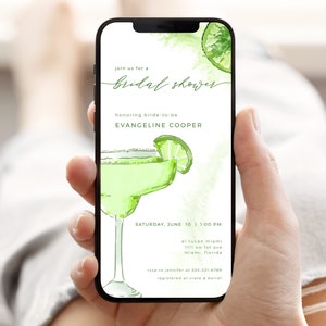 Margs and Matrimony Margarita Bridal Shower Digital Invite Template | LINNEA Collection