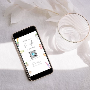 Modern Bachelorette Venmo Buy the Bride a Drink Instagram Story Template | MORGAN Collection