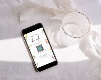 Modern Bachelorette Venmo Buy the Bride a Drink Instagram Story Template | MORGAN Collection