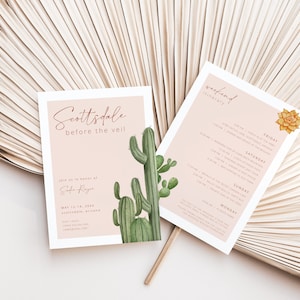 Scottsdale Bachelorette Weekend Invite Template | SAHRA Collection