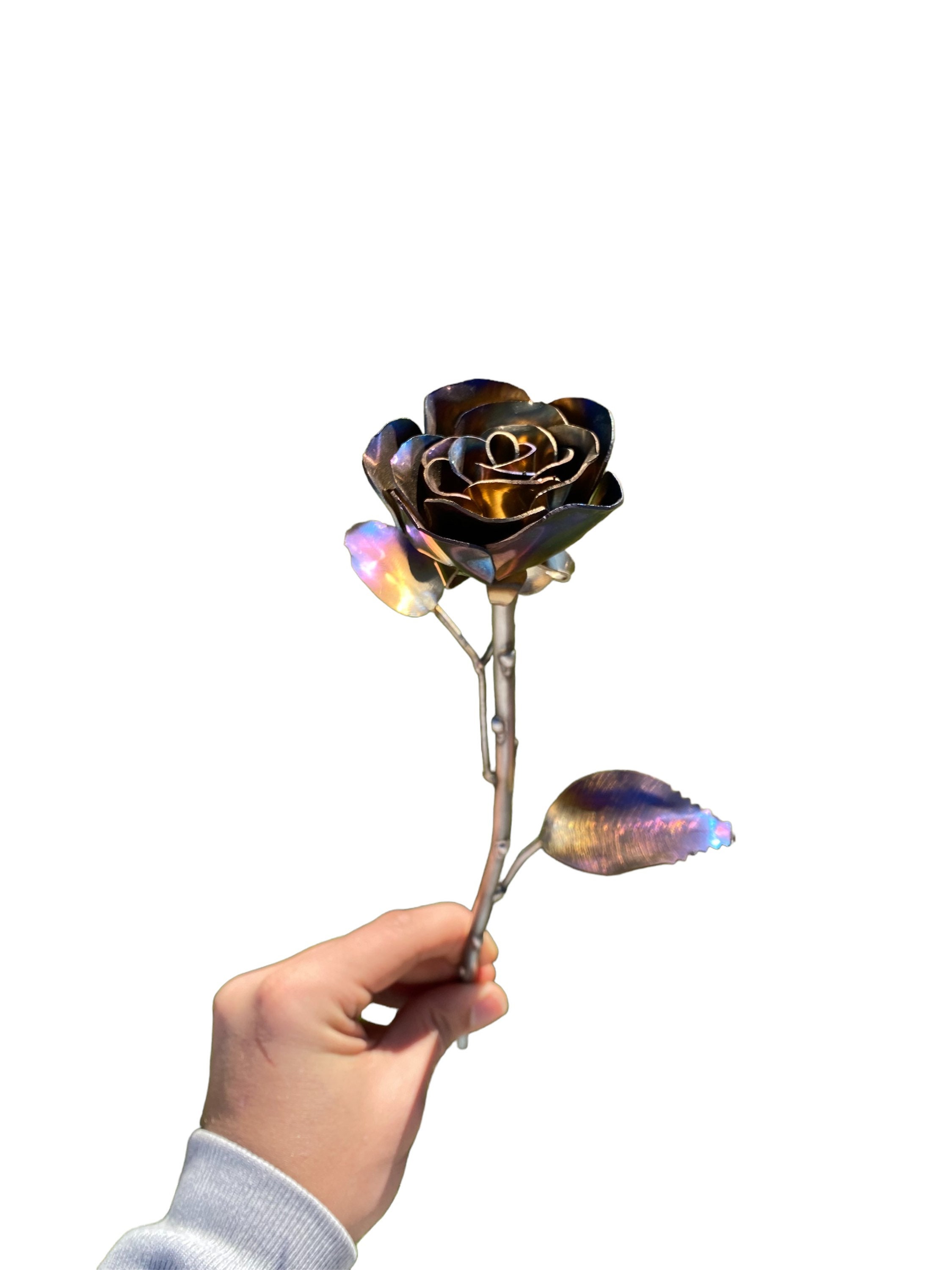Stainless Steel Metal Rose - Etsy