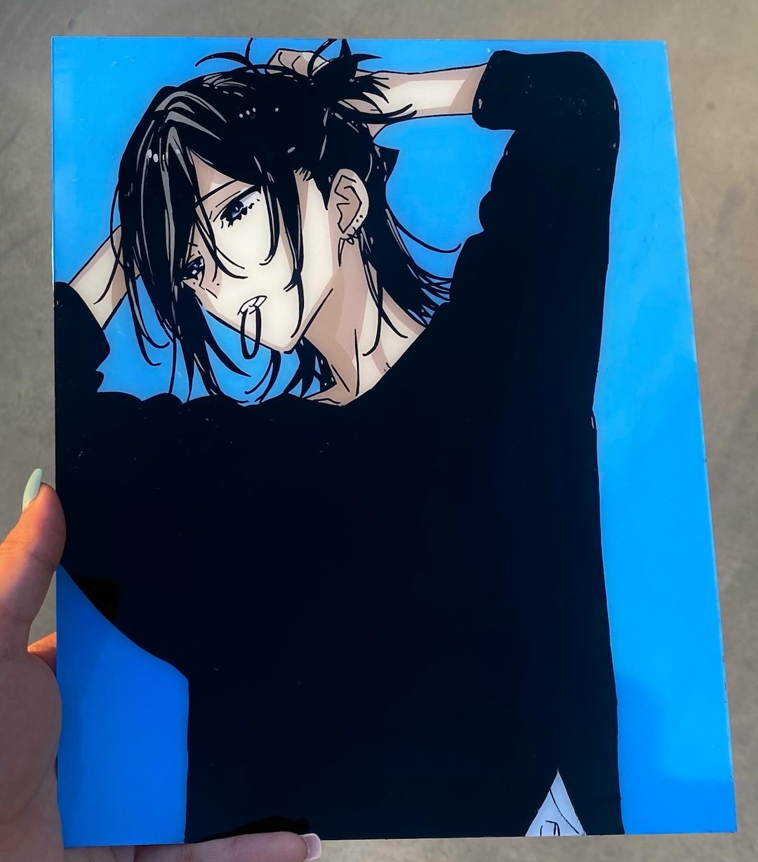 Anime Plexiglass Painting Etsy
