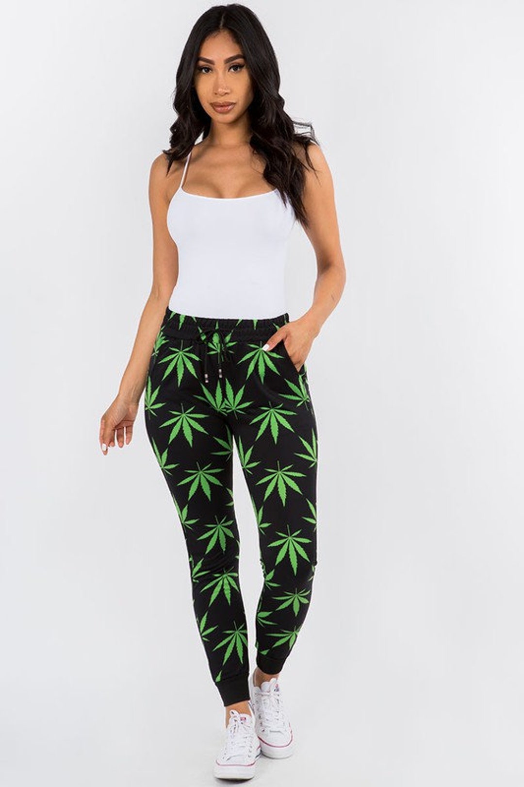 pot leaf sweatpants