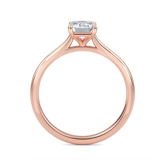 Anniversary Ring Moissanite Ring Rose Gold Ring Engagement - Etsy