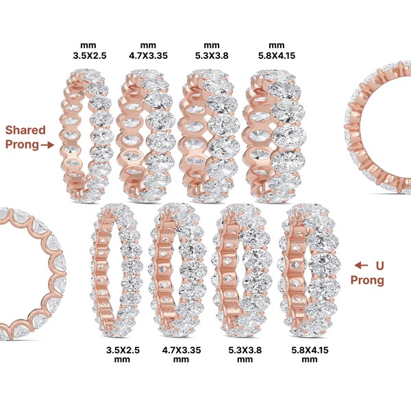 Lab Grown Oval Wedding Band Etsy