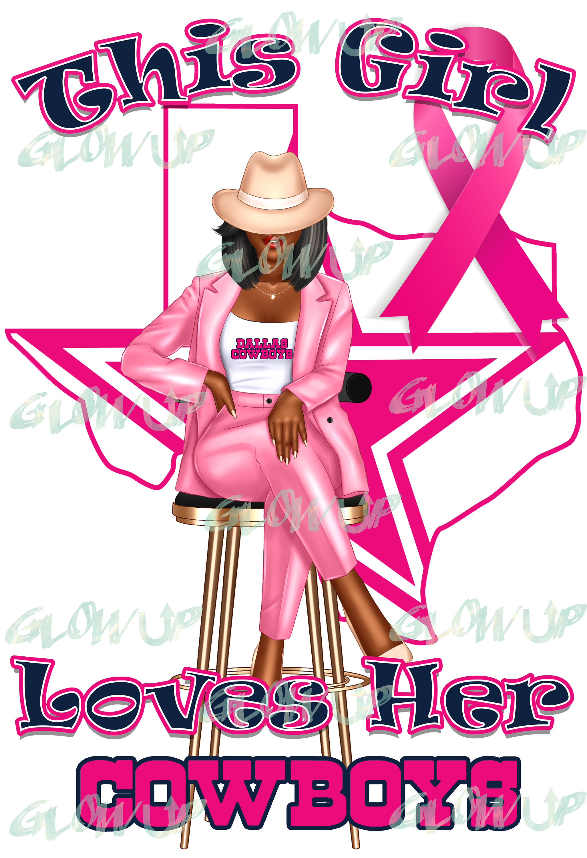 Pink Dallas Cowboys