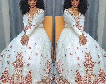 Ethiopian wedding top melse dress