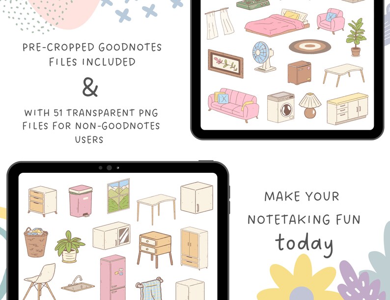 Adorable Home Stickers Cute Aesthetic Stickers Student - Etsy