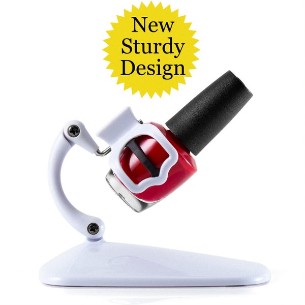Grip and Tip Nail Polish Holder - Holds your nail polish at the exact angle for polishing your nails or toes. Helps to get every last drop