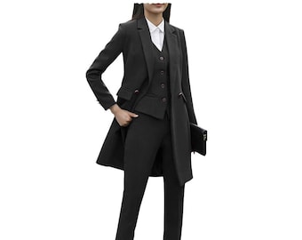 Frauen 3-teilige Anzüge für Frauen Anzug Set Hochzeit Smoking Prom Blazer und Anzüge Braut Hosen Outfit Plus Size Anzug