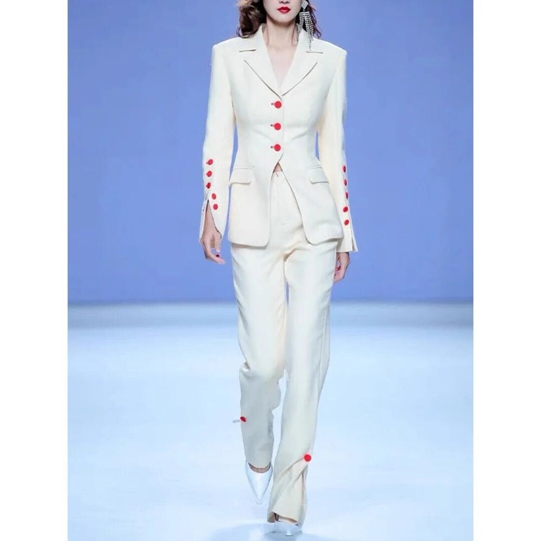 Women 2 Piece Wedding Prom Women s Formal Pant Tuxedo Blazer Ladies women-2-piece-wedding-prom-women-s-formal-pant-tuxedo-blazer-ladies