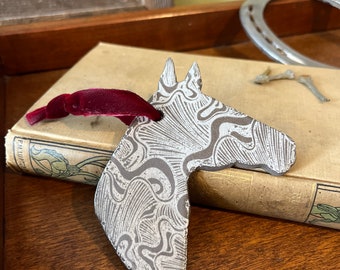 Custom Ceramic Horse Ornament