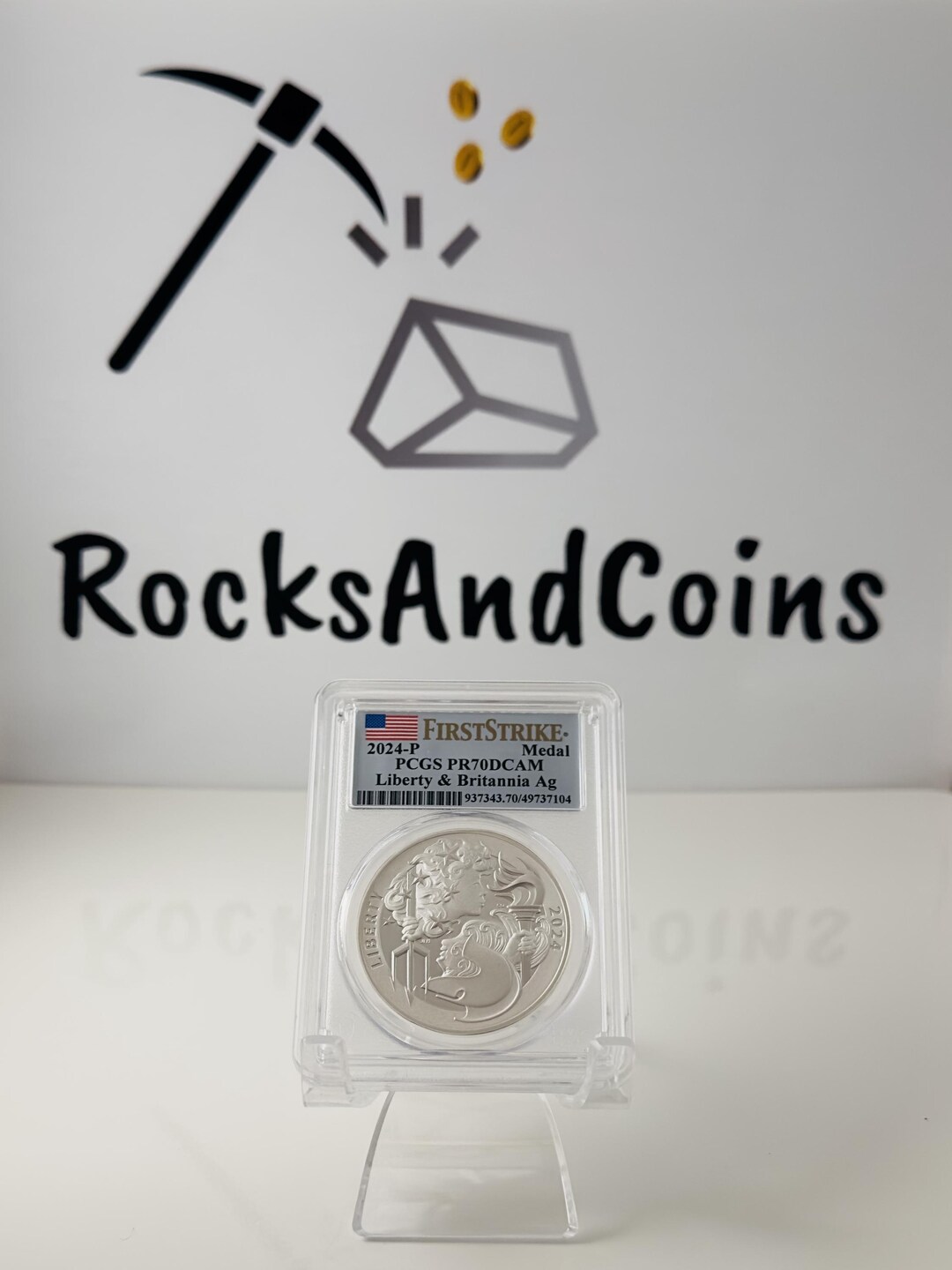 希少！！2024年 ブリタニア&リバティ PF70 イギリス・アメリカ2枚