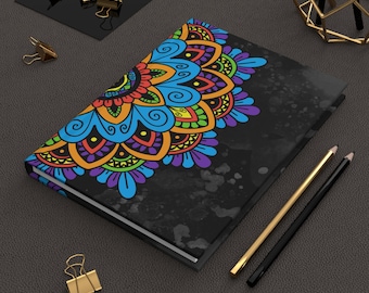 Mandala Hardcover Journal: Lined Notebook for Writing