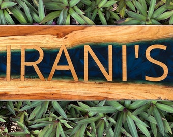 Custom wood name sign | family ,house name sign | home wall decor | house warming gift | wood inlay name signs