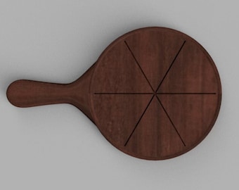 Pizza Platter 3D Design: CNC Machining Model (Digital Download)