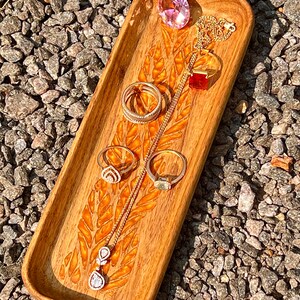 wooden catch all tray fro jewellery