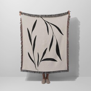 Fruit Leaves Woven Blanket